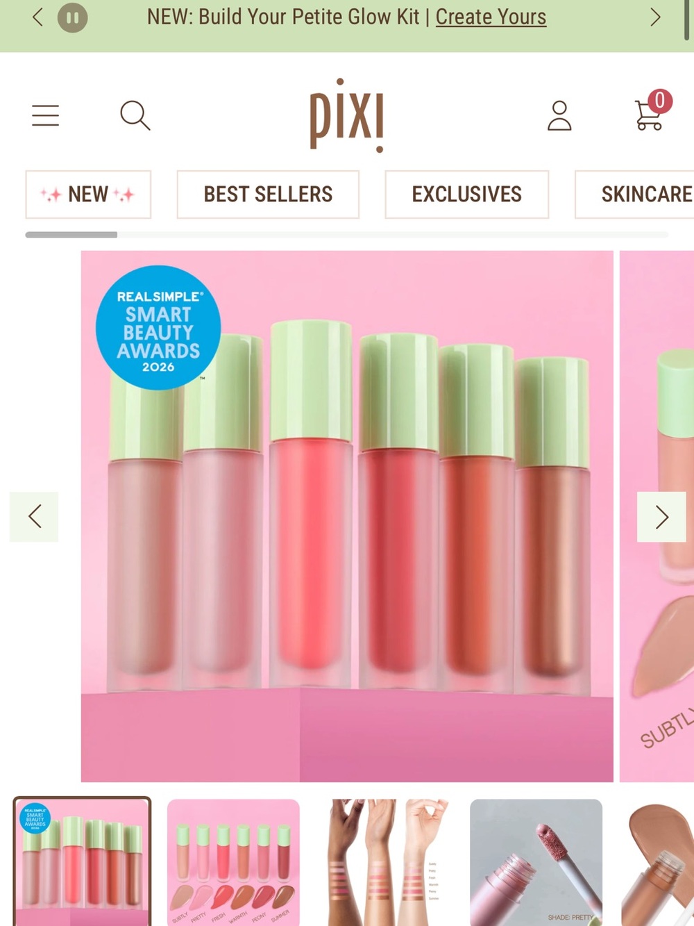 Brand new NWT PIXI BEAUTY PR LiquidGlow Blush
